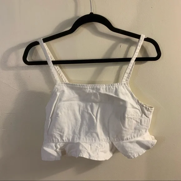 White Denim Top - Picture 3 of 7